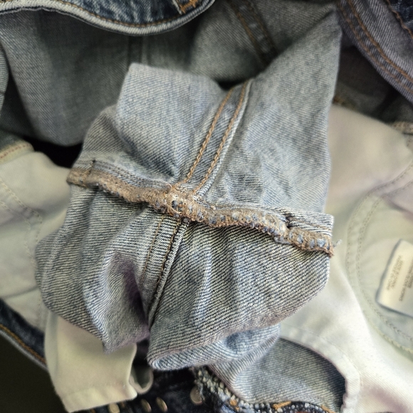 Silver Jeans Co Hello Shorty Shorts Denim Button Fly Boyfriend Distressed 28" - Picture 9 of 13